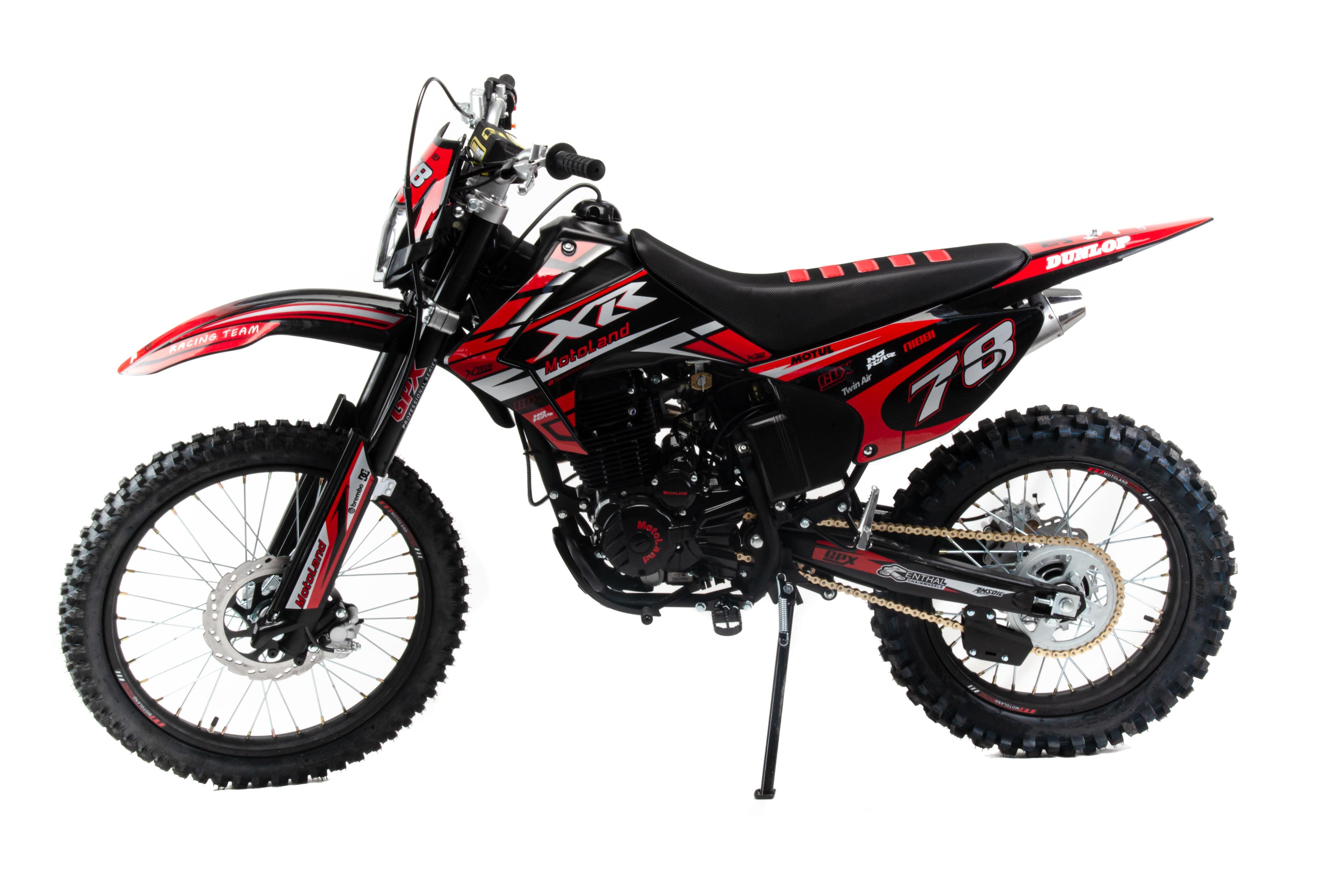 Мотоцикл Кросс Motoland XR 250 LITE красный (172FMM) Мотоцикл Кросс Motoland XR 250 LITE красный (172FMM)