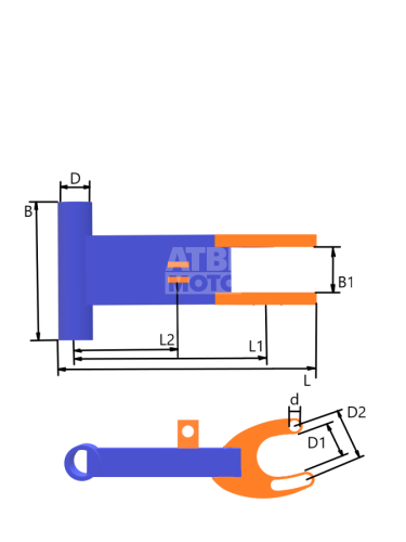 Рычаг подвески задней (маятник) Hunter NEW 2018 Рычаг подвески задней (маятник) Hunter NEW 2018