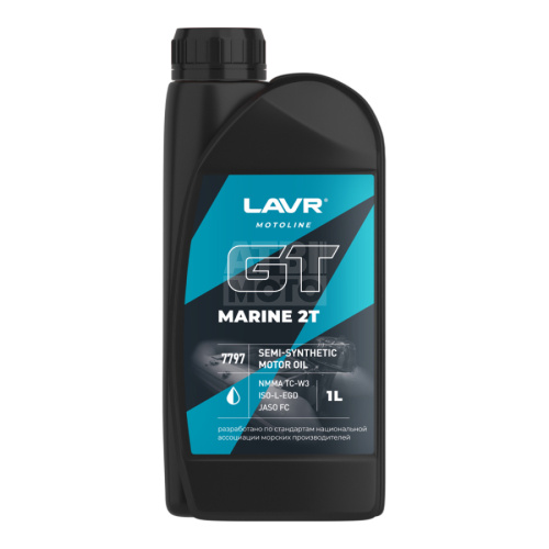 Масло моторное LAVR GT Marine 2Т FC (1л) Масло моторное LAVR GT Marine 2Т FC (1л)