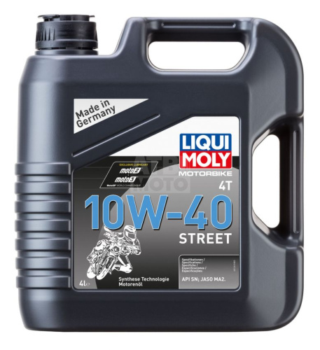 Масло моторное LiquiMoly 4T 10W-40 4л Street полусинтетическое Масло моторное LiquiMoly 4T 10W-40 4л Street полусинтетическое