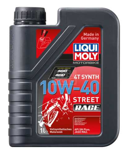 Масло моторное LiquiMoly 4T 10W-40 1л Street синтетическое Масло моторное LiquiMoly 4T 10W-40 1л Street синтетическое